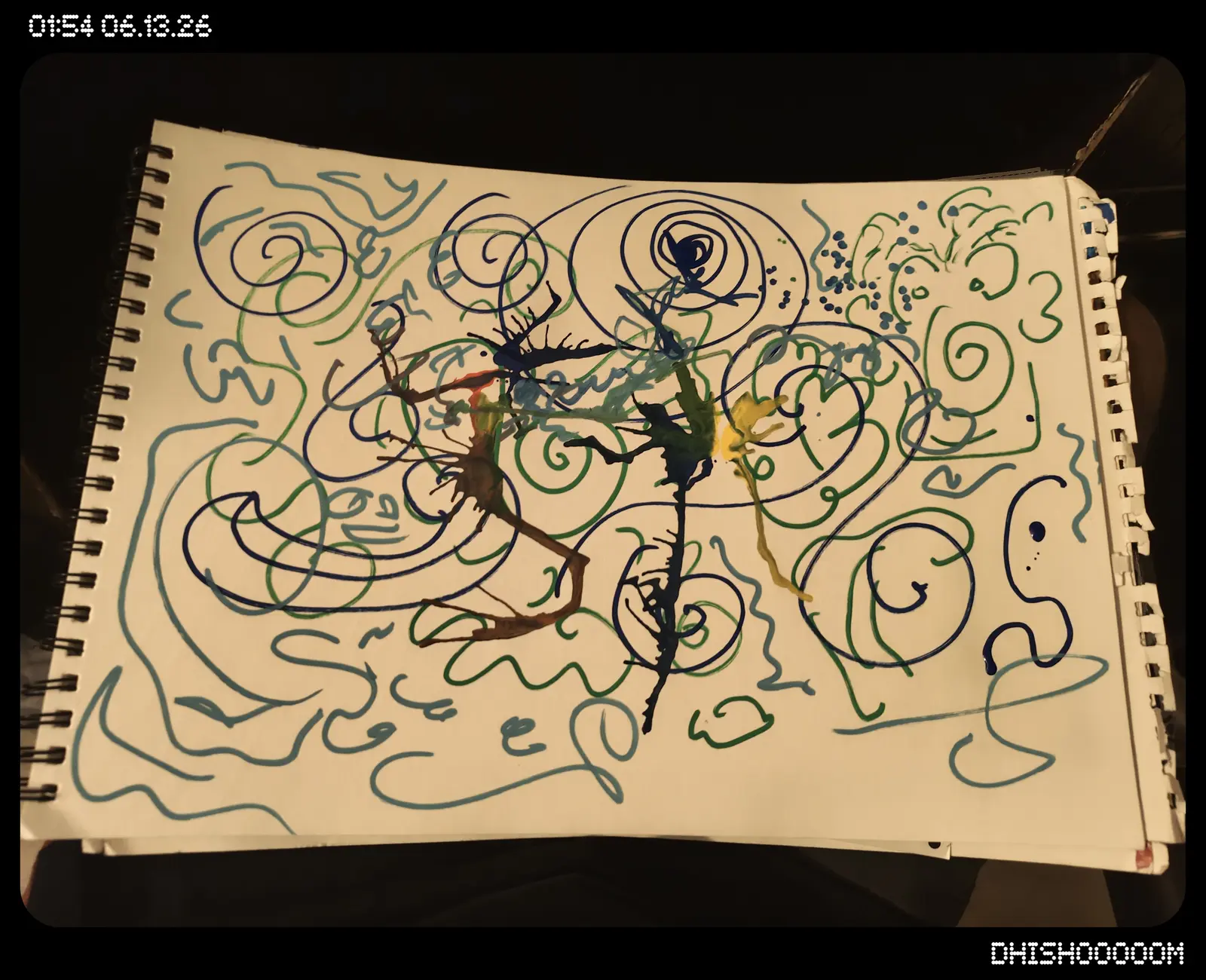 Colors of the unknown , first handwritten page
