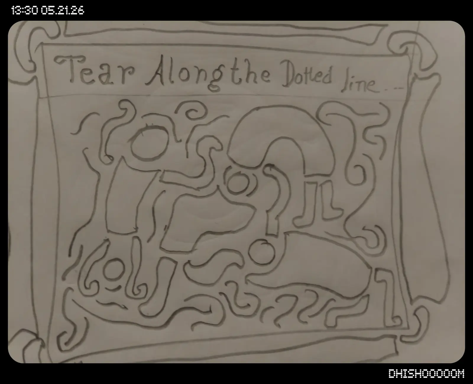 Tear and loose yourself, first handwritten page